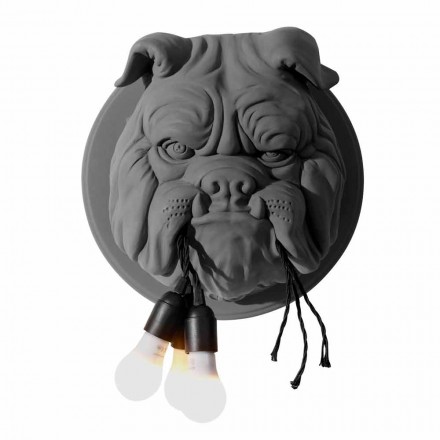Applique a Muro a 3 Luci in Ceramica Grigia o Bianca Design Moderno - Dogbull Viadurini