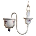Applique a Muro Artigianale in Ceramica e Ottone Dipinta a Mano - Sanremo