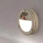 Applique a Muro da Esterno Tonda in Alluminio Dipinto a Mano - Brindisi Viadurini