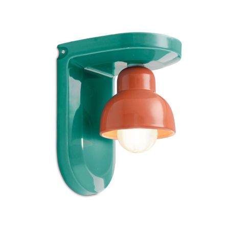 Applique a Muro in Ceramica con 1 Luce Made in Italy - Berimbau Viadurini