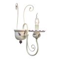 Applique a Muro in Ceramica Dipinta a Mano e Ottone Verniciato - Sanremo