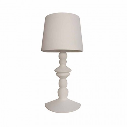 Applique a Parete in Ceramica Verniciabile con Paralume Design Moderno - Cadabra Viadurini