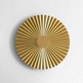 Applique LED a Parete in Ottone Plissettato Made in Italy - Pliè by Il Fanale