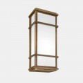 Applique a Parete Vintage a 2 LED in Ottone e Plexiglass - Quadro by Il Fanale