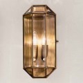 Applique Artigianale in Vetro e Ottone 1 o 2 Luci - Rilegato by Il Fanale