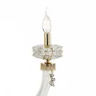 Applique Classica 2 Luci Vetro Artigianale Lusso Made in Italy - Saline Viadurini