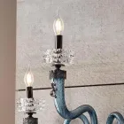 Applique Classica 3 Luci Vetro Artigianale Lusso Made in Italy - Saline Viadurini