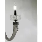 Applique Classica 3 Luci Vetro Artigianale Lusso Made in Italy - Saline Viadurini