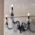 Applique Classica 3 Luci Vetro Artigianale Lusso Made in Italy - Saline