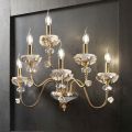 Applique Classica 6 Luci in Porcellana e Vetro Soffiato Lusso - Eteria