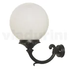 Applique da Esterno in Alluminio con Sfera in Acrilico Opale - Trovaantracite Viadurini