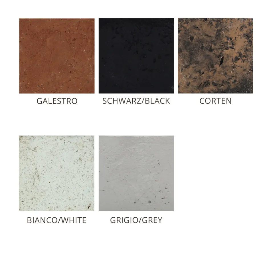 Applique da Esterno in Argilla Colorata e PMMA Made in Italy - Toscot Hans Viadurini