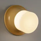 Applique da Esterno in Maiolica e Vetro Soffiato Made in Italy - Toscot Swinger Viadurini