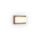 Applique da Esterno in Ottone Vintage con Attacco E27 e IP44 - Cristallo Viadurini
