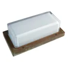 Applique da Esterno in Ottone Vintage con Attacco E27 e IP44 - Cristallo Viadurini