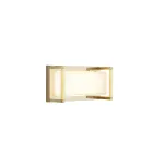 Applique da Esterno in Ottone Vintage, E27 e Luce Elegante - Cristallo Viadurini