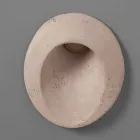 Applique da esterno ovale, in terracotta colorata Oval - Toscot Viadurini
