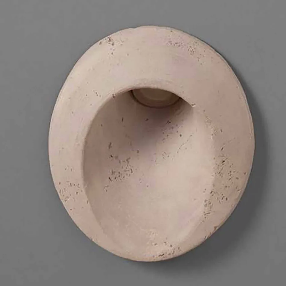 Applique da esterno ovale, in terracotta colorata Oval - Toscot Viadurini