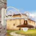 Applique da Esterno Vintage in Alluminio e Ottone Made in Italy - Adela