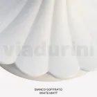 Applique da Giardino in Alluminio Bianco con Sfera Opale - Trovabianco Viadurini
