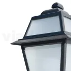 Applique da Muro Outdoor in Alluminio Antracite e Vetro Made in Italy - Elric Viadurini