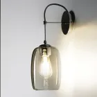 Applique da Parete Artigianale in Vetro di Venezia Soffiato 16 cm - Bambù Viadurini