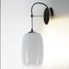 Applique da Parete Artigianale in Vetro di Venezia Soffiato 16 cm - Bambù Viadurini
