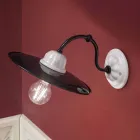 Applique da parete elegante in ceramica bianca Ferroluce Potenza Viadurini