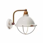 Applique da parete in ceramica e metallo Skyler stile industriale Viadurini