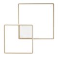 Applique da Parete in Metallo Verniciato Oro con LED Moderna - Formale