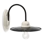 Applique da parete rustica in ceramica Ferroluce artigianale Viadurini