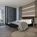 Applique Decorativa a Led Orientabile in Alluminio con Porte USB - Alena Viadurini