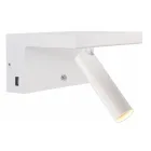 Applique Decorativa a Led Orientabile in Alluminio con Porte USB - Alena Viadurini