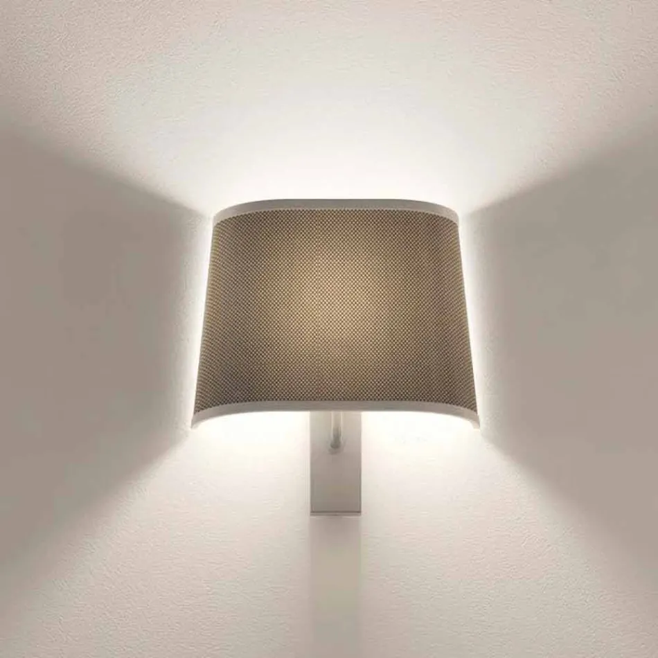Applique di Design in Metallo Finitura Silver o Bianco Made in Italy - Jump Viadurini