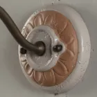 Applique Esterno in Galestro e Metallo Fatta a Mano in Italia - Toscot Spoleto Viadurini