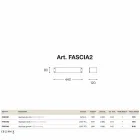 Applique Fashion medio in rame anticato e metacrilato  Viadurini