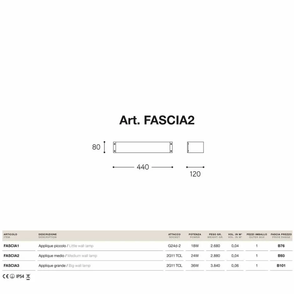 Applique Fashion medio in rame anticato e metacrilato  Viadurini
