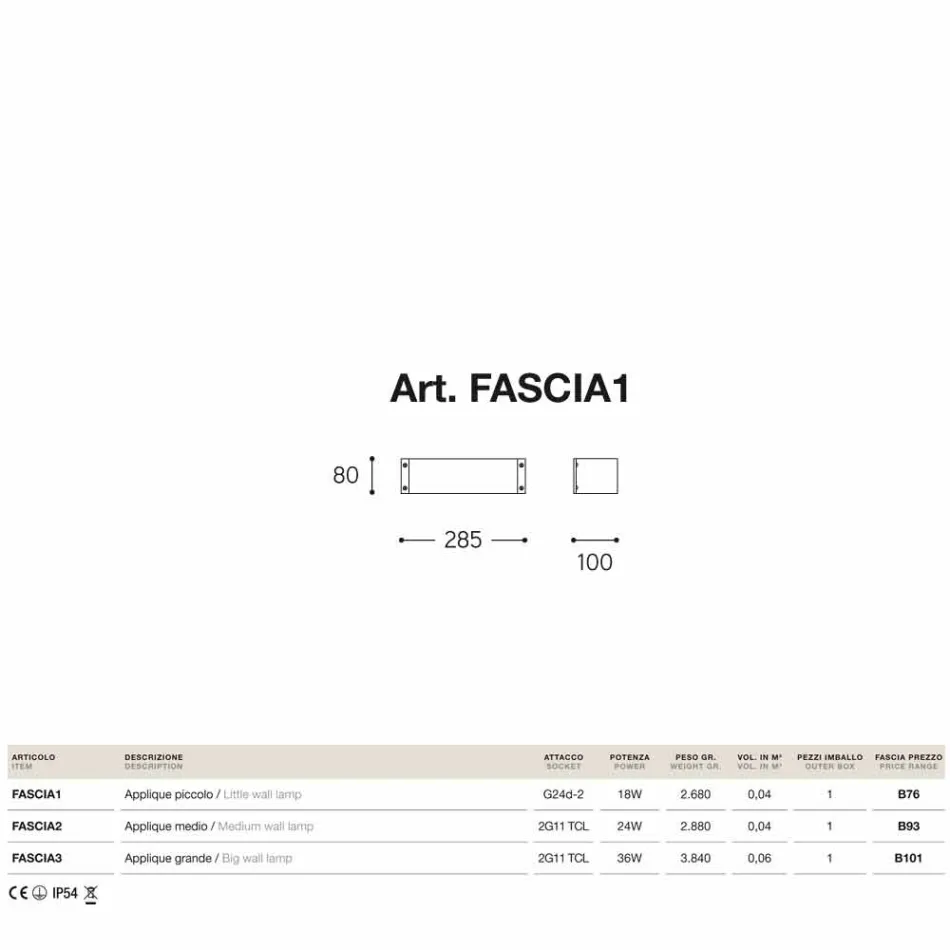 Applique Fashion piccola in rame e  metacrilato bianco Viadurini