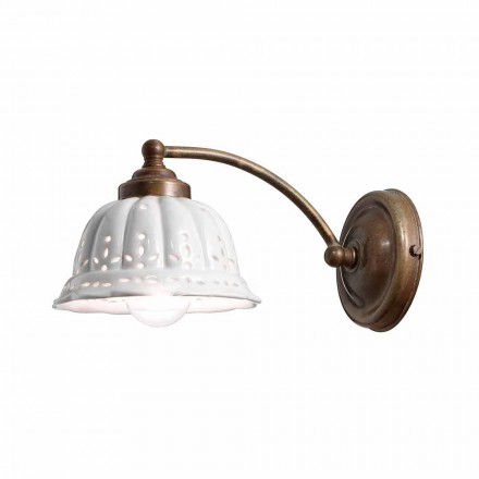 Applique in ceramica design liberty Anita Il Fanale Viadurini