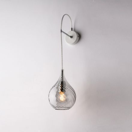 Applique in Ferro con Vetro Pyrex Made in Italy per Arredare L’interno - Amazonia Viadurini