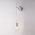 Applique in Ferro con Vetro Pyrex Made in Italy per Arredare L’interno - Corinto Viadurini