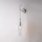 Applique in Ferro con Vetro Pyrex Made in Italy per Arredare L’interno - Sparta Viadurini