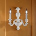 Applique in Legno Disponibile con 1 o 2 Luci Made in Italy - Milano