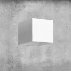 Applique in Ottone e Gesso Made in Italy - Cubetto Aldo Bernardi Viadurini