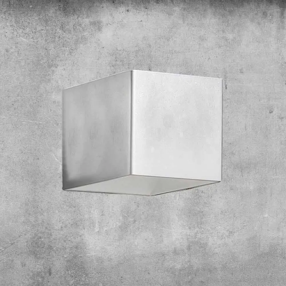 Applique in Ottone e Gesso Made in Italy - Cubetto Aldo Bernardi Viadurini