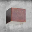 Applique in Ottone e Gesso Made in Italy - Cubetto Aldo Bernardi Viadurini