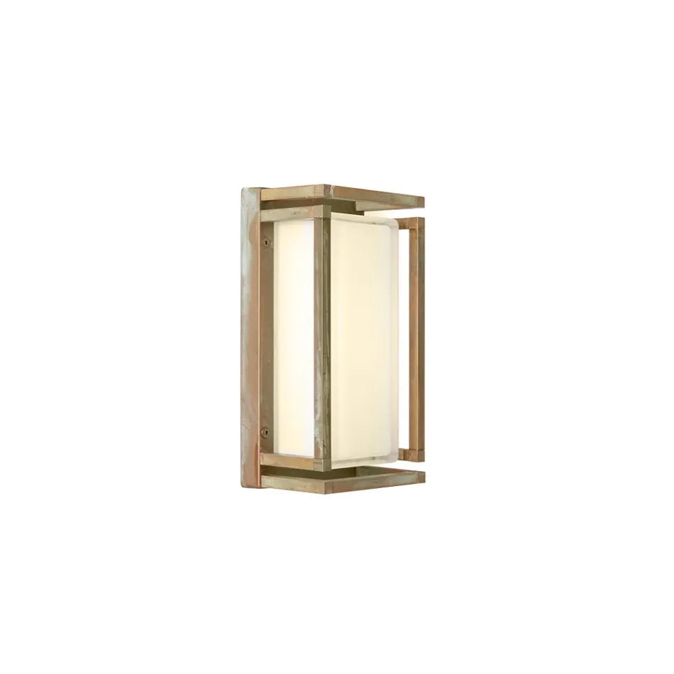 Applique in Ottone Vintage Interamente Realizzata in Italia - Cristallo Viadurini