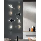 Applique LED di Design Moderno in Metallo Bianco, Nero o Oro - Lancetta Viadurini