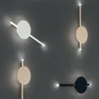 Applique LED di Design Moderno in Metallo Bianco, Nero o Oro - Lancetta Viadurini