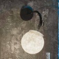 Applique moderna a muro In-es.artdesign Micro Luna Applique in nebulite